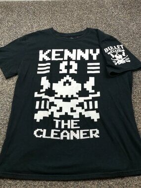 Kenny Omega T-Shirt NJPW The Cleaner Bullet Club Game Over Black AEW Mens Medium